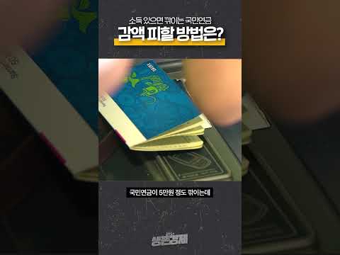 소득 있으면 깎이는 국민연금, 감액 피할 방법은? | 생존숏